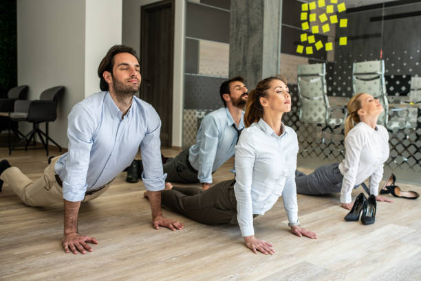 Mindfulness practice notes at office desk